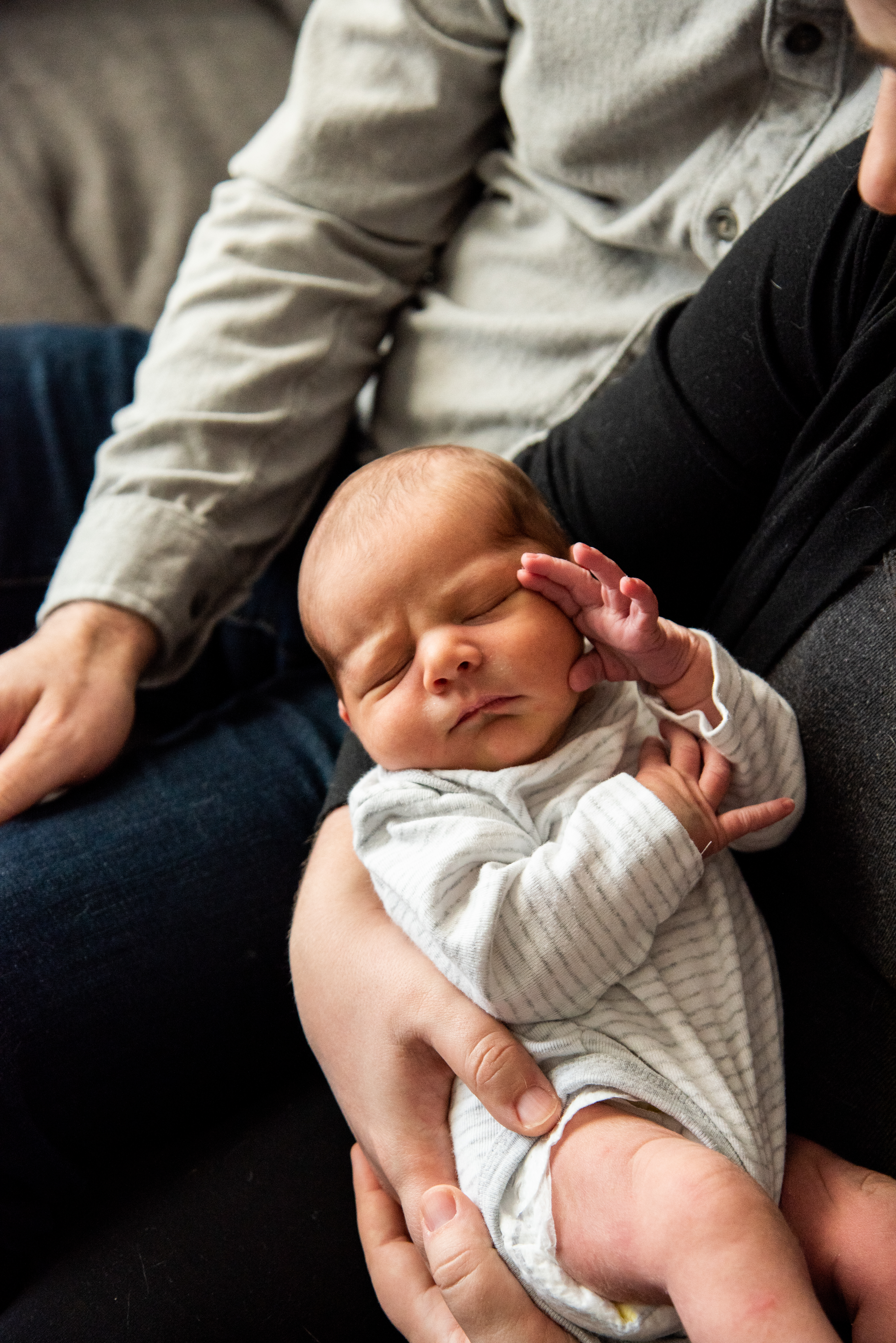 newborn, color, lifestyle, natural light; baby; family
